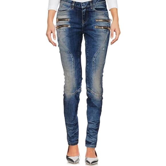 Faith Connexion Distressed Zipper Detail Skinny Jeans 26 - Picture 1 of 11
